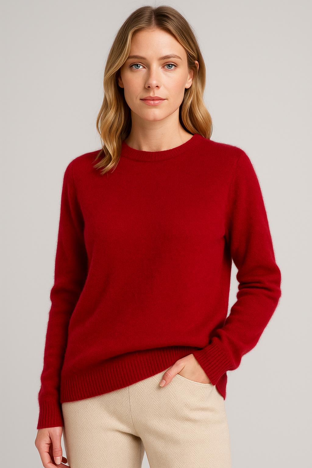 Anouk | Women's Crewneck Sweater Relaxed-Fit Winter Knit