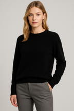 Anouk | Women's Crewneck Sweater Relaxed-Fit Winter Knit