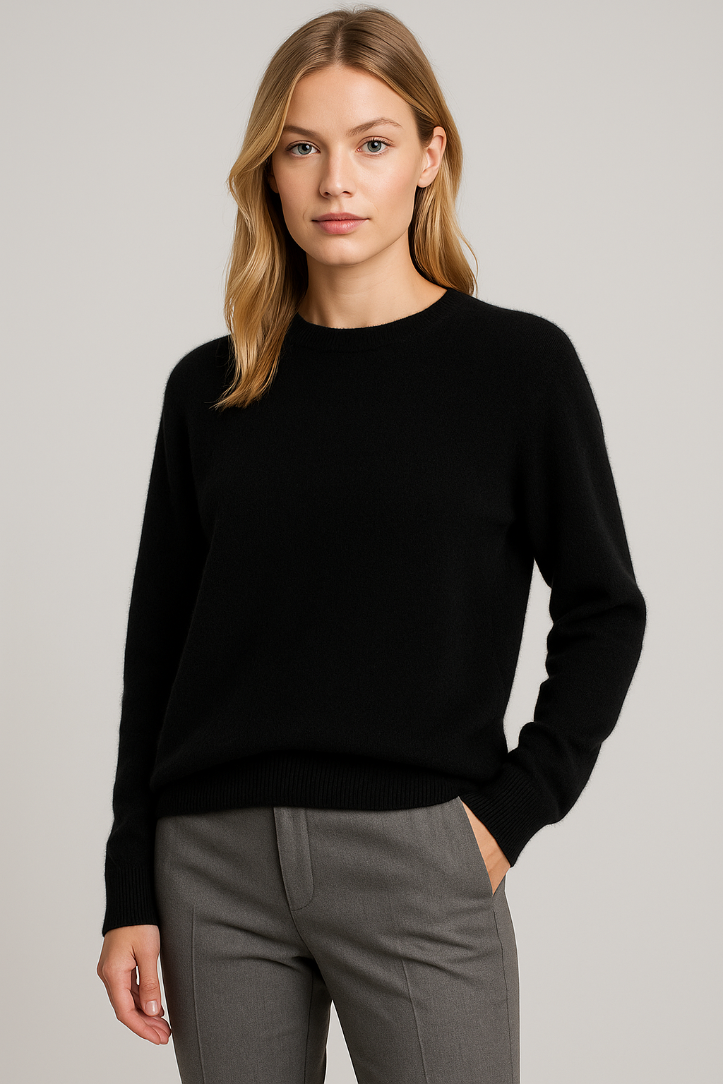 Anouk | Women's Crewneck Sweater Relaxed-Fit Winter Knit