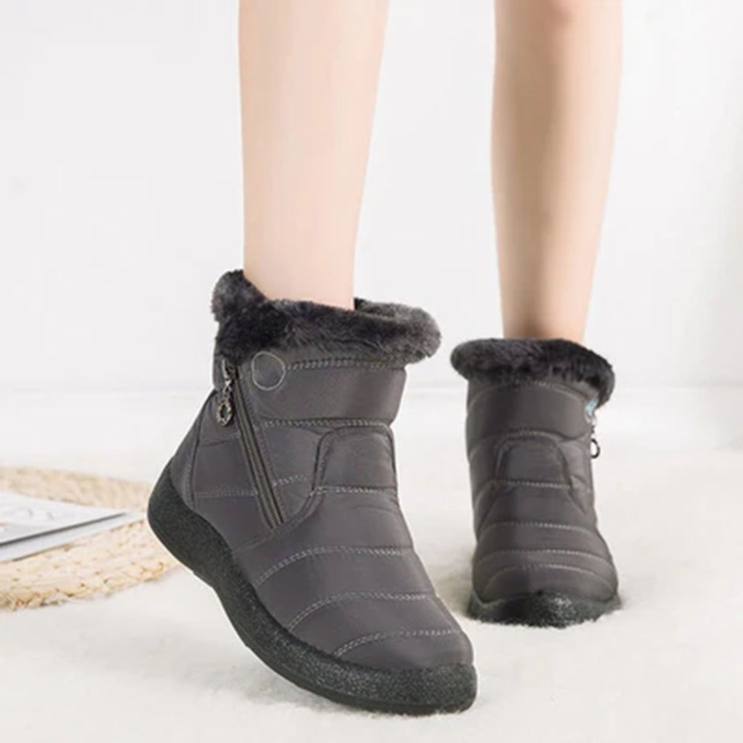Anneleen | Faux Fur-Lined Winter Boot with Side Zip for Women