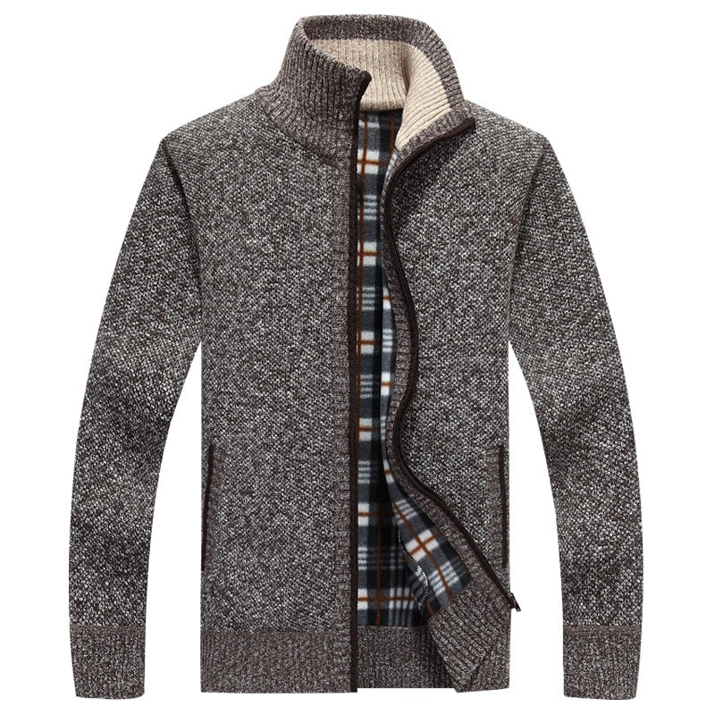 Lucas | Patchwork Button-Front Cardigan for Men