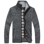 Lucas | Patchwork Button-Front Cardigan for Men