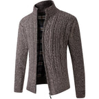 Lucas | Patchwork Button-Front Cardigan for Men