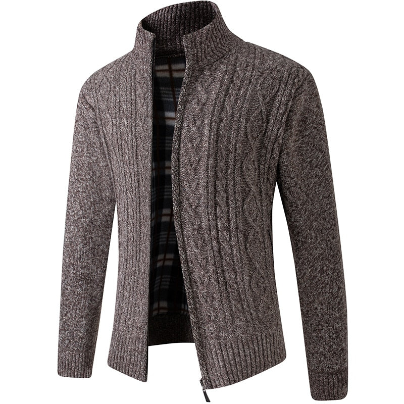 Lucas | Patchwork Button-Front Cardigan for Men