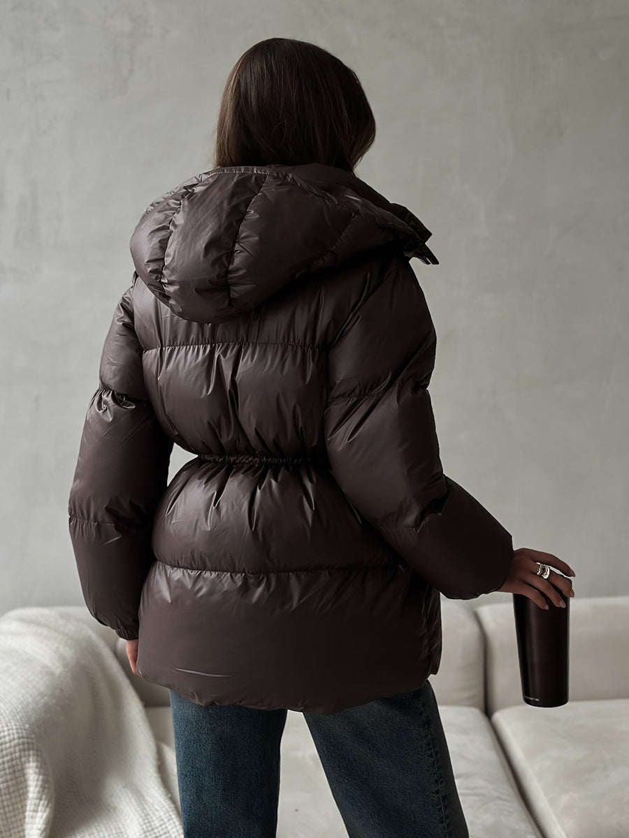 Lenneke Drawstring Hooded Puffer Jacket for Women
