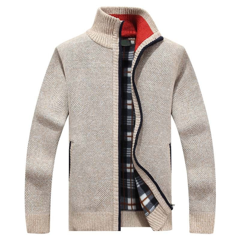 Lucas | Patchwork Button-Front Cardigan for Men