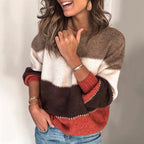 Nadira | Striped Ribbed Knit Sweater for Women