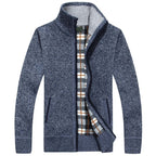 Lucas | Patchwork Button-Front Cardigan for Men