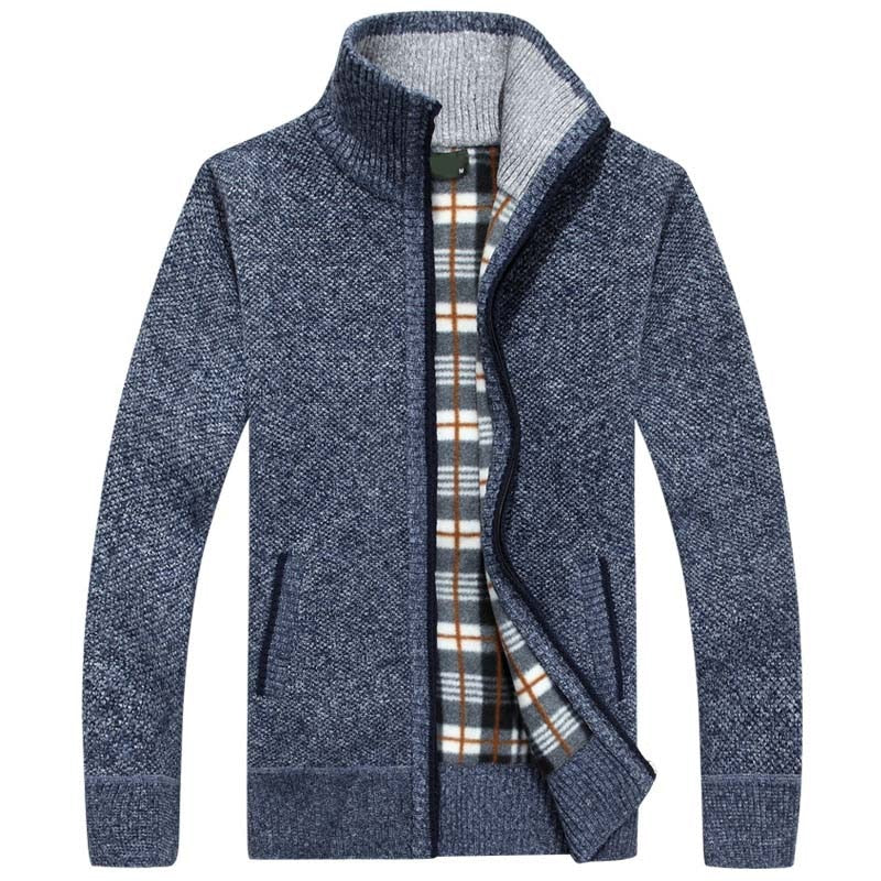 Lucas | Patchwork Button-Front Cardigan for Men