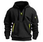 Hayes | Quarter-Zip Hoodie with Sleeve Pocket for Men