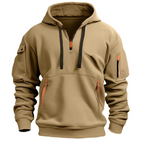 Hayes | Quarter-Zip Hoodie with Sleeve Pocket for Men