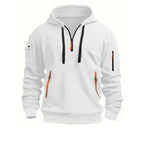 Hayes | Quarter-Zip Hoodie with Sleeve Pocket for Men