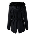 Frieda | Hooded Belted Longline Winter Coat for Women