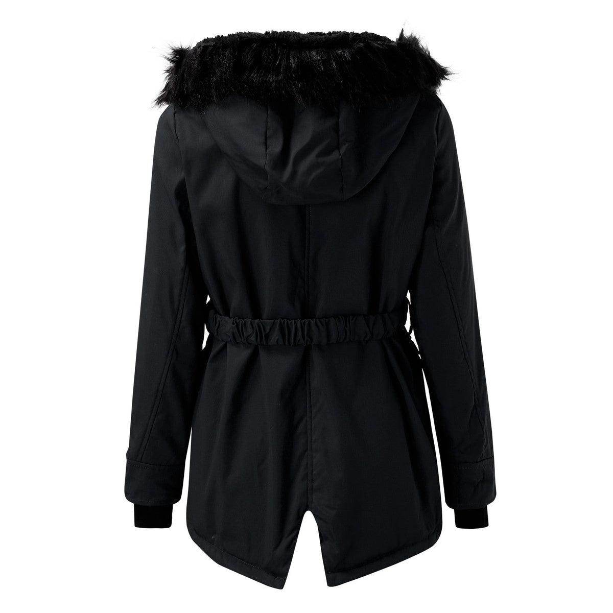 Frieda | Hooded Belted Longline Winter Coat for Women