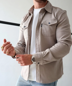 Rafael | Single-Breasted Overshirt Jacket with Chest Pockets