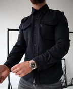 Rafael | Single-Breasted Overshirt Jacket with Chest Pockets