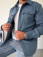 Rafael | Single-Breasted Overshirt Jacket with Chest Pockets