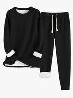 Reneé | Crew Neck Two-Piece Lounge Set with Pockets for Women