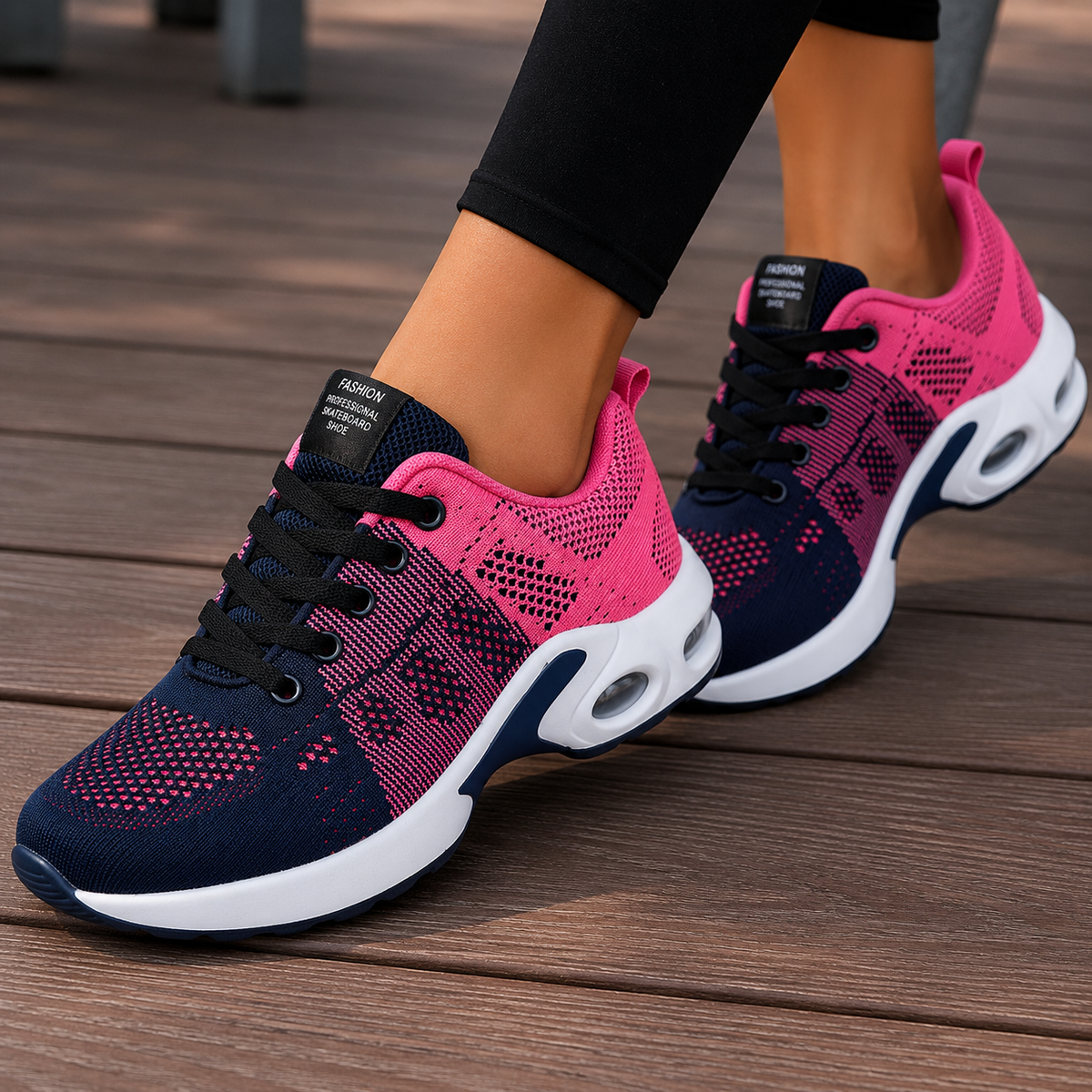 Marlo | Cushioned Slip-On Walking Sneakers with Ankle Support
