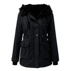 Frieda | Hooded Belted Longline Winter Coat for Women