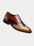 Lars | Two-Tone Wingtip Brogue Shoes for Men