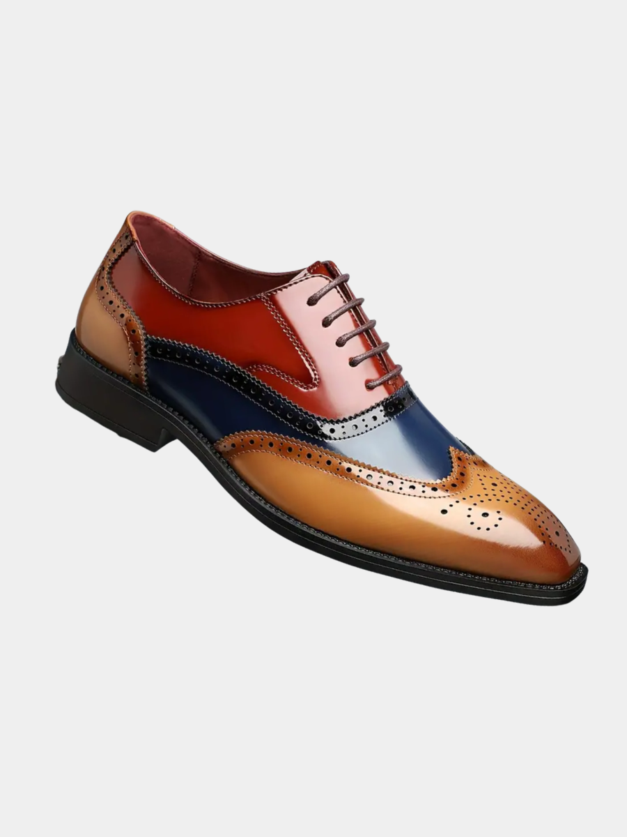 Lars | Two-Tone Wingtip Brogue Shoes for Men