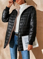 Mireille | Sherpa-Lined Longline Puffer Jacket for Women