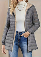 Mireille | Sherpa-Lined Longline Puffer Jacket for Women
