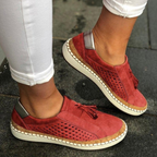 Silke | Perforated Tassel Slip-On Loafers for Women