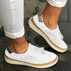 Silke | Perforated Tassel Slip-On Loafers for Women