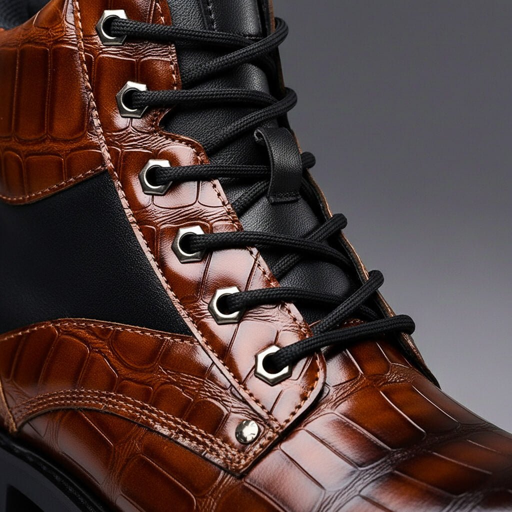 Maik | Textured Embossed Chelsea Boots for Men