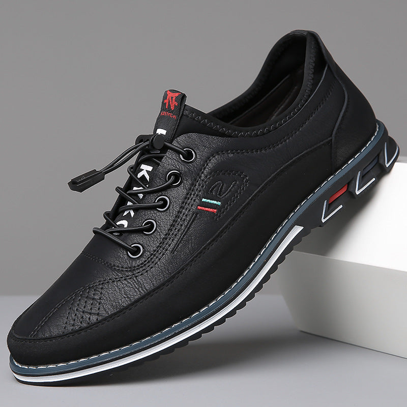 Konrad | Round-Toe Lace-Up Leather Shoes for Men