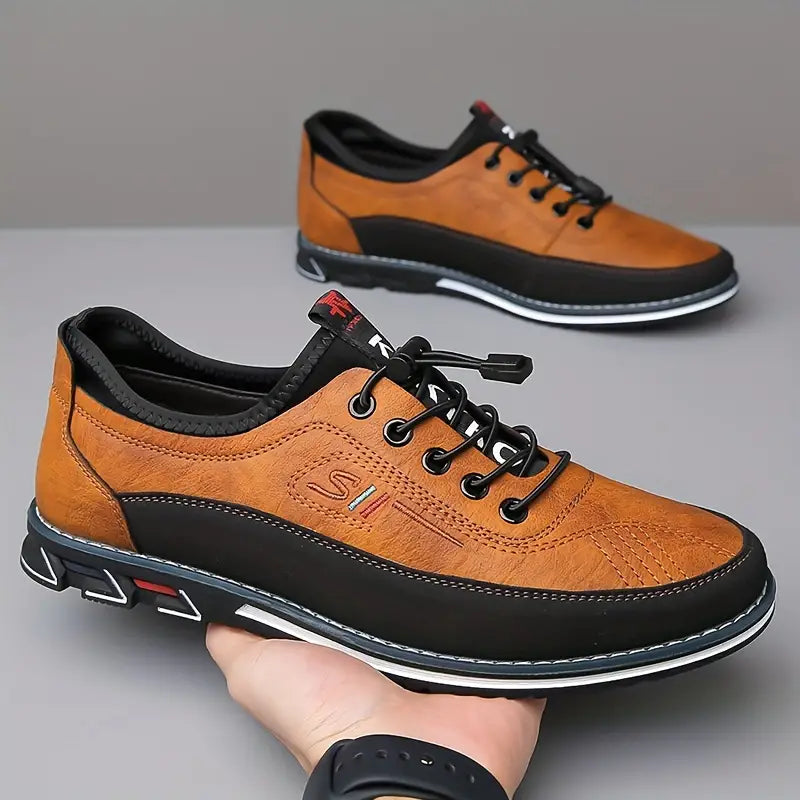 Konrad | Round-Toe Lace-Up Leather Shoes for Men