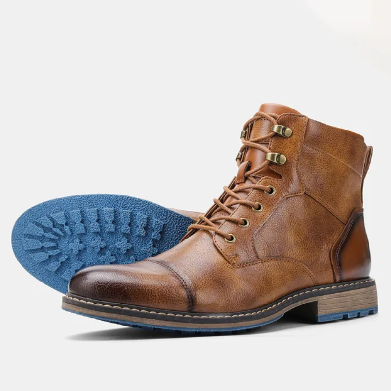 Angus | Cap Toe Lug Sole Winter Boots for Men