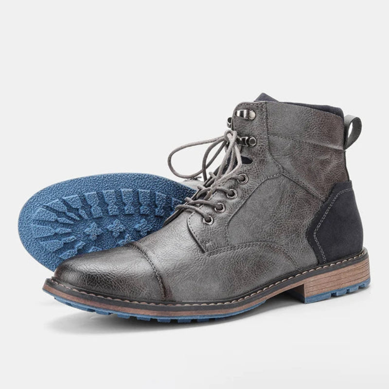 Angus | Cap Toe Lug Sole Winter Boots for Men