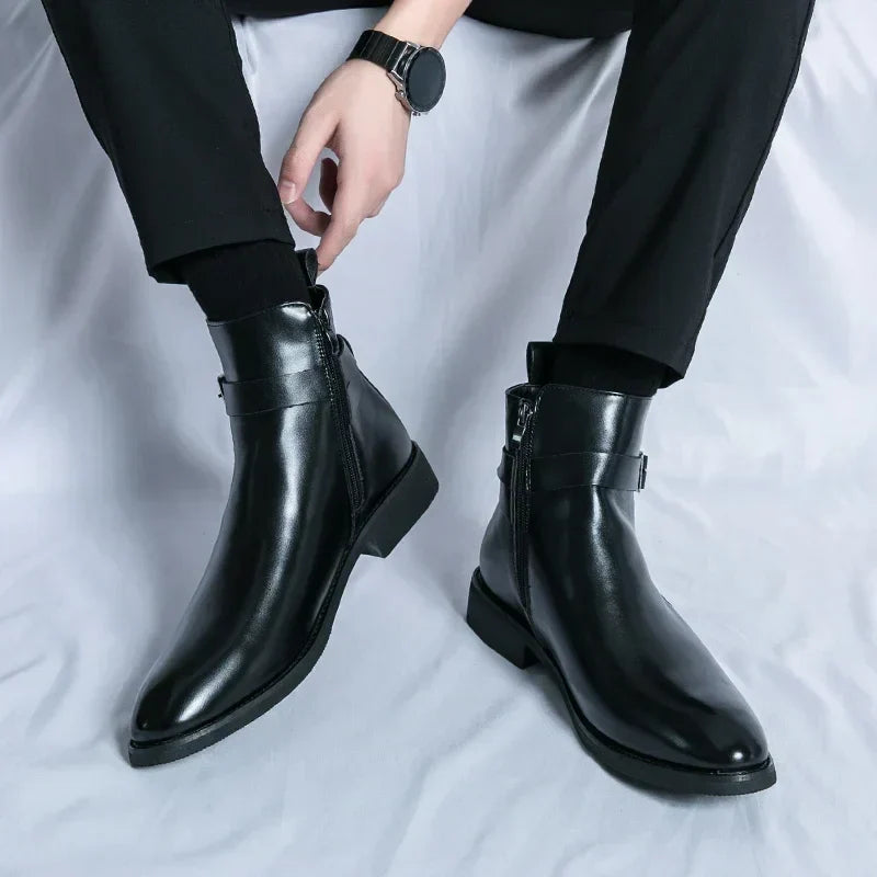 Nout | Side-Zip Chelsea Winter Boots for Men