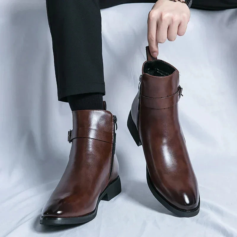 Nout | Side-Zip Chelsea Winter Boots for Men