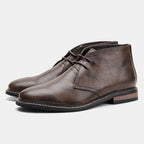 Gideon | Lace-Up Winter Boots with Contrast Stitching for Men