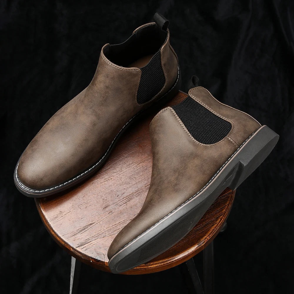 Logan | Winter Boots Elastic-Panel Chelsea Boots for Men