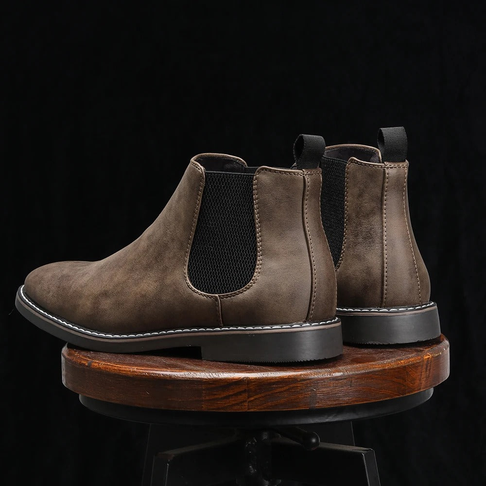 Logan | Winter Boots Elastic-Panel Chelsea Boots for Men