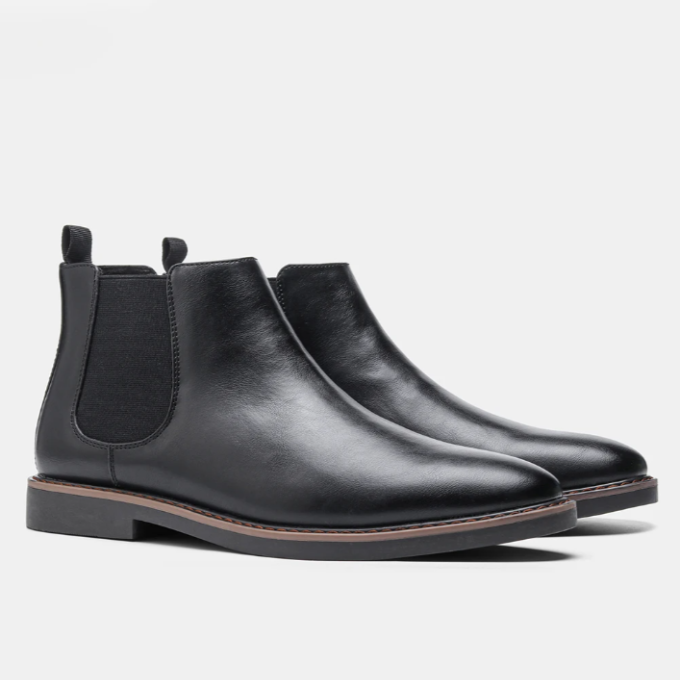 Logan | Winter Boots Elastic-Panel Chelsea Boots for Men