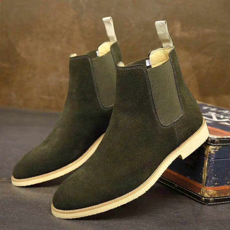 Dashiell Winter Boots - Retro Chelsea Ankle Boots for Men