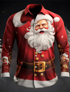 Desmond | Collared Christmas Blouse with Button-Down Front