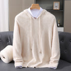 Quentin | Ribbed Kangaroo Pocket Hoodie for Men
