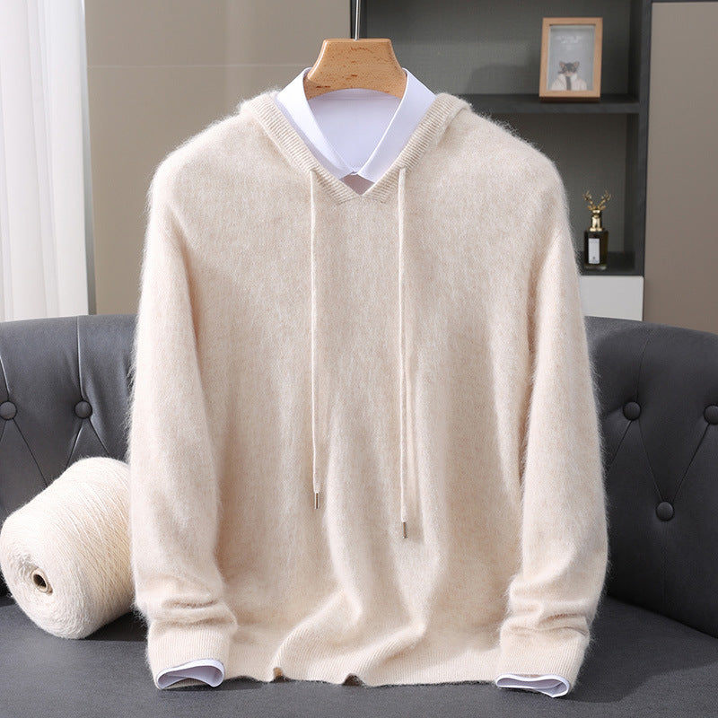 Quentin | Ribbed Kangaroo Pocket Hoodie for Men