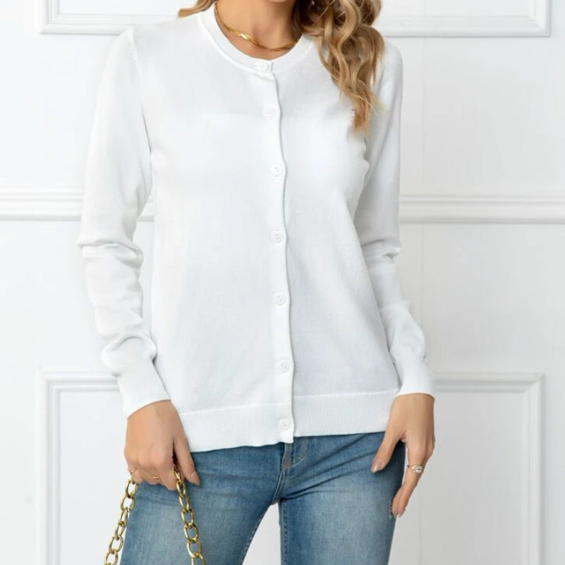 Femkje | Button-Front Ribbed Knit Cardigan for Women