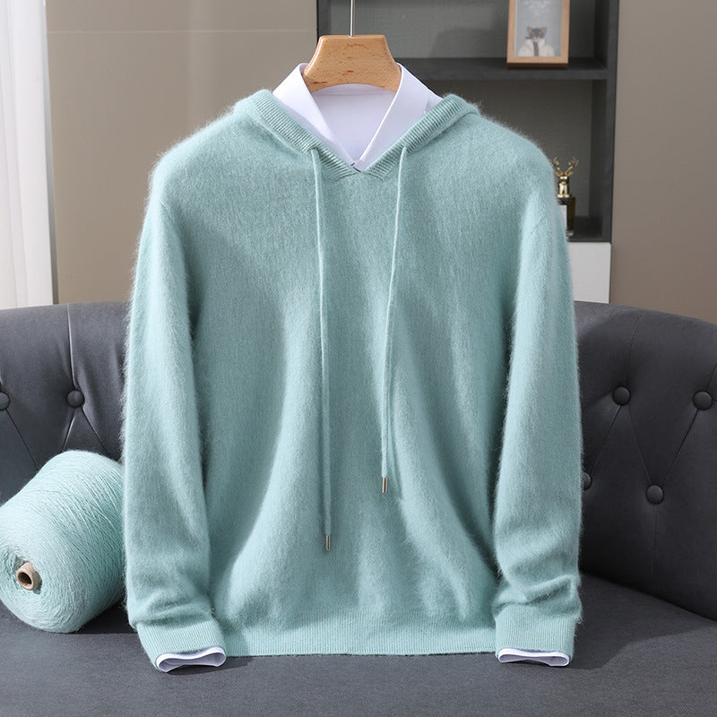Quentin | Ribbed Kangaroo Pocket Hoodie for Men