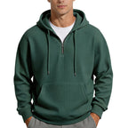 Dominic | Waffle-Knit Quarter-Zip Hoodie for Men