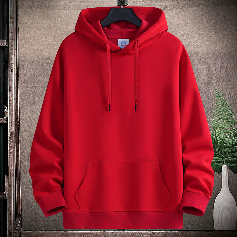 Richard | Solid Ribbed Drawstring Hoodie for Men