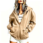 Orla | Hoodie Zip-Up Hooded Sweatshirt Cardigan for Women